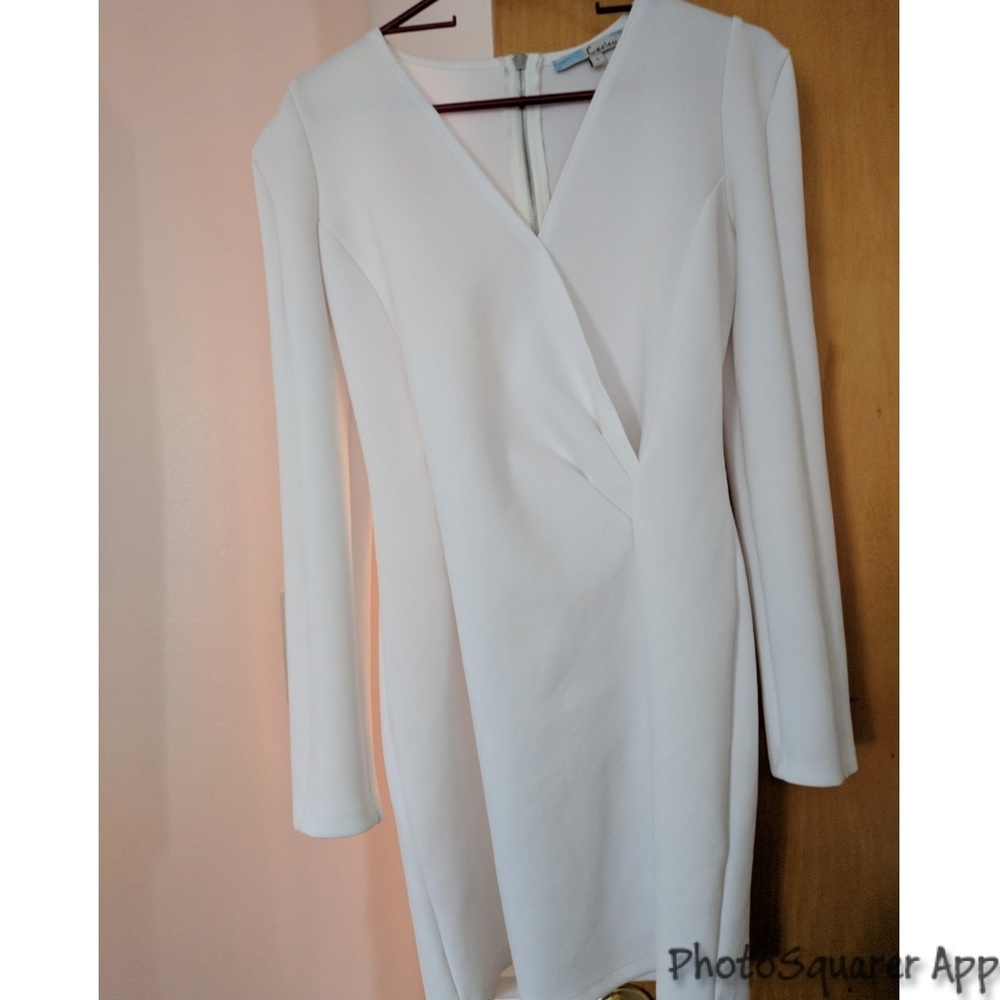 White cocktail dress